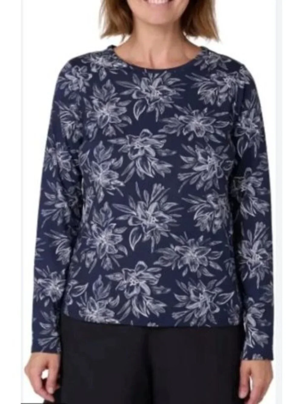 Hang Ten Long Sleeve Swim Shirt Size Large UPF 50+ Zip Pocket Quick Dry NWT Navy